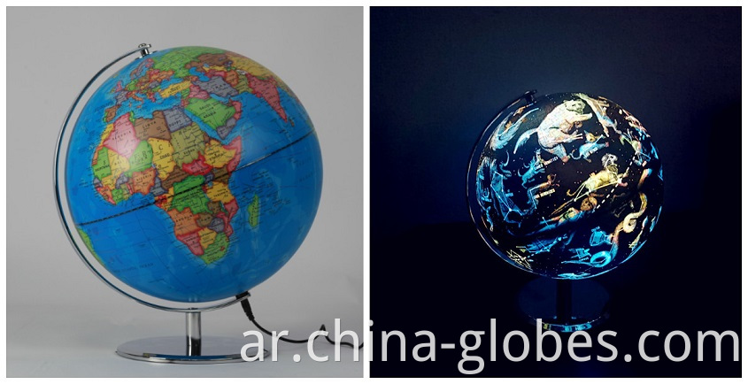 light up globe with constellations